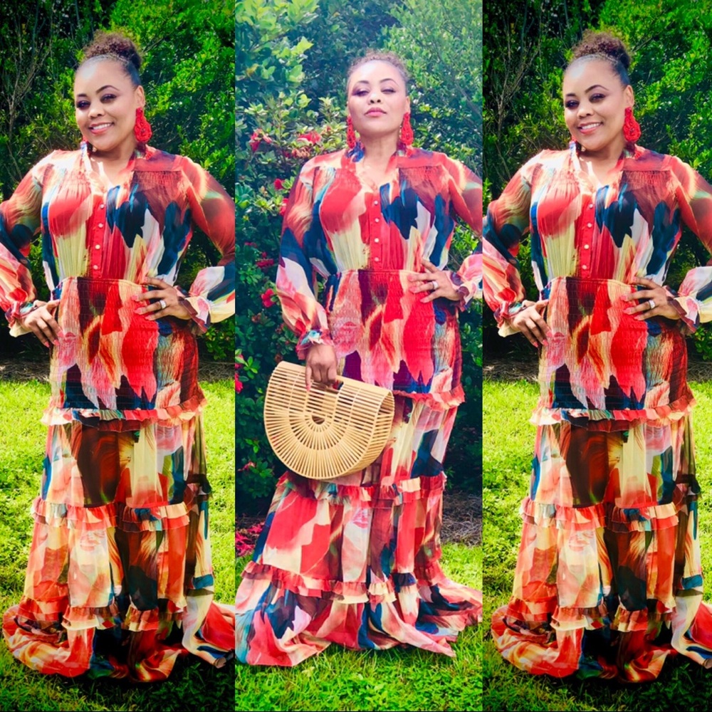 Sasha Maxi Chiffon Dress